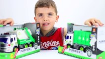 Garbage truck videos for children - Garbage truck toys part 1-wl4lOBIvtLU