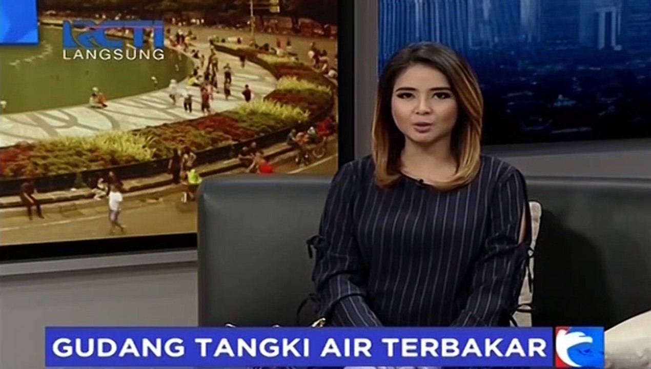 Gudang Tangki Air di Pekanbaru Terbakar