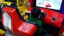 Indoor Playground Family Fun for  Kids _ Playing Racing Cars Video Games, Arcade Games-BUw7R2WBCZs