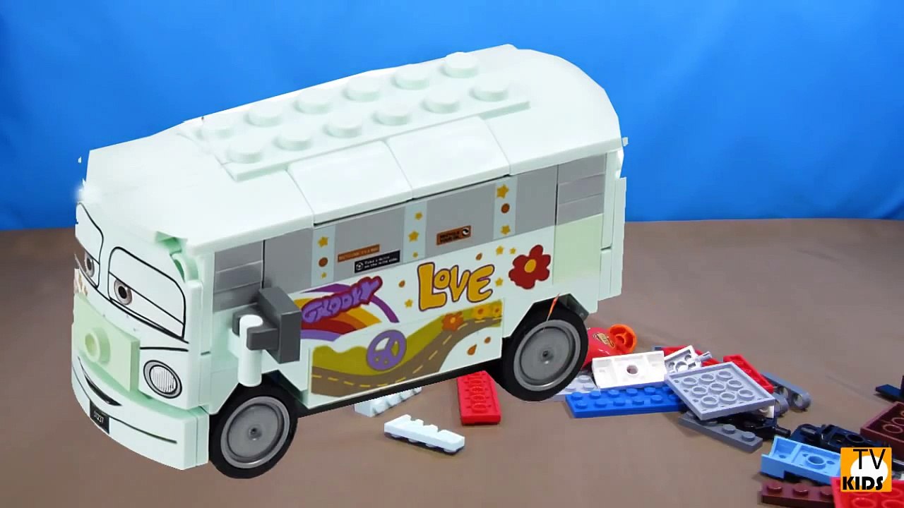 Lego. Filmore from Flo's V8 Cafe (8487). Review and build. Cars 2. Disney Pixar ☺123abc Kids Toy TV-9xQdYIseKzM