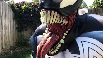 Little Captain America Vs Venom Saves Puppy in Pool _ Real Life Hero Play-9oQYPAFg5b4