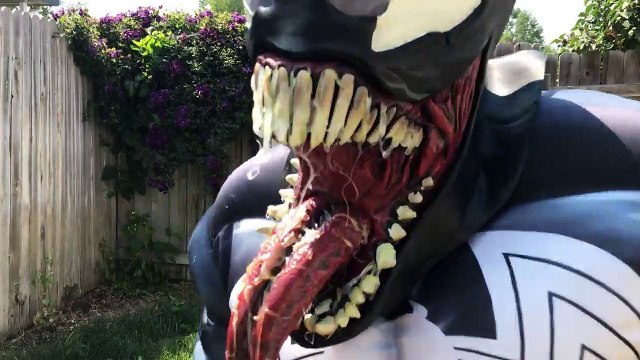Little Captain America Vs Venom Saves Puppy in Pool _ Real Life Hero Play-9oQYPAFg5b4