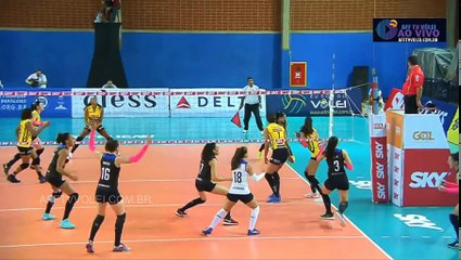 PINHEIROS x PRAIA CLUBE – Superliga Feminina – (3ºset), 27/10/2017