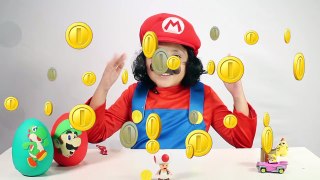 NEW Super Mario VS Luigi Play Doh Surprise Eggs Toy Surprises Family friendly Kids Video Fun Gaming-oqvW3y4UB6g