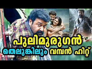 പുലിമുരുഗൻ തെലുഗിലും വമ്പൻ ഹിറ്റ് | Manyam Puli and Pulimurugan Makes History in Hit Movies