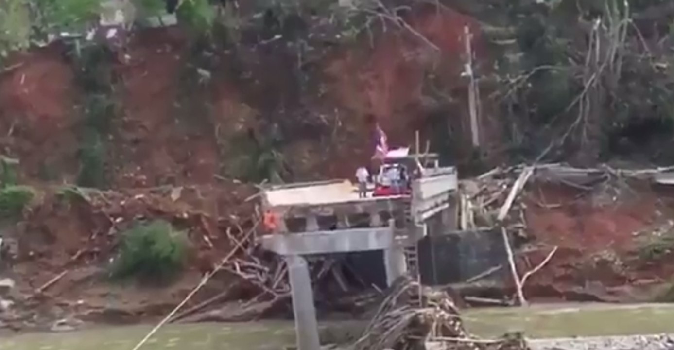 Food and Aid Delivered to Puerto Rico Community Made Inaccessible by Hurricane Maria