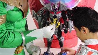 Power rangers Giant Egg surprise Movie 2017 Toys vs Unboxing Opening fun kids superhero Dino charge-z_lCkxVsYBo
