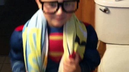 Spiderman & Superman Bath Time in Real Life _ SuperHeroes-azIAeUPeJmo