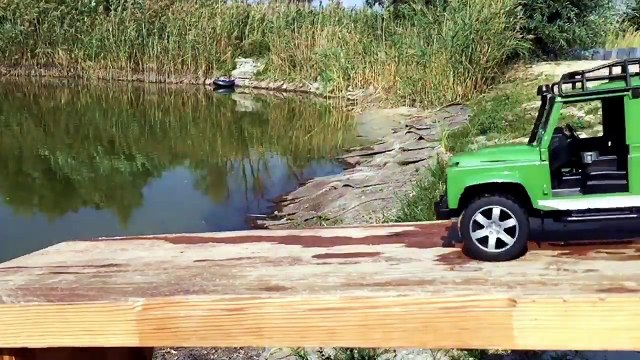 Toy cars dive in water. MANY LARGE TOY CARS. For fun). BRUDER.-xmqh_cSlerQ