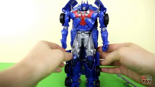 Transformers Optimus Prime Toy. Hasbro. AGE 5  ☺123abc Kids Toy TV-zrFgAqnR29g