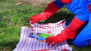 VENOM vs SPIDERMAN POWERWHEELS Superhero fun in real life pink spidergirl frozen elsa joker kids-yO4-S0jom-8