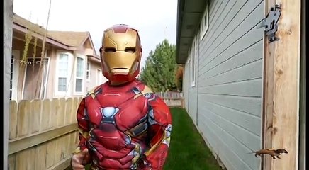 Venom vs Superkid Ironman vs Mr. Weenie Monster T-Rex & Toxic Foam _ In Real Life-4WaTz9uVZKU