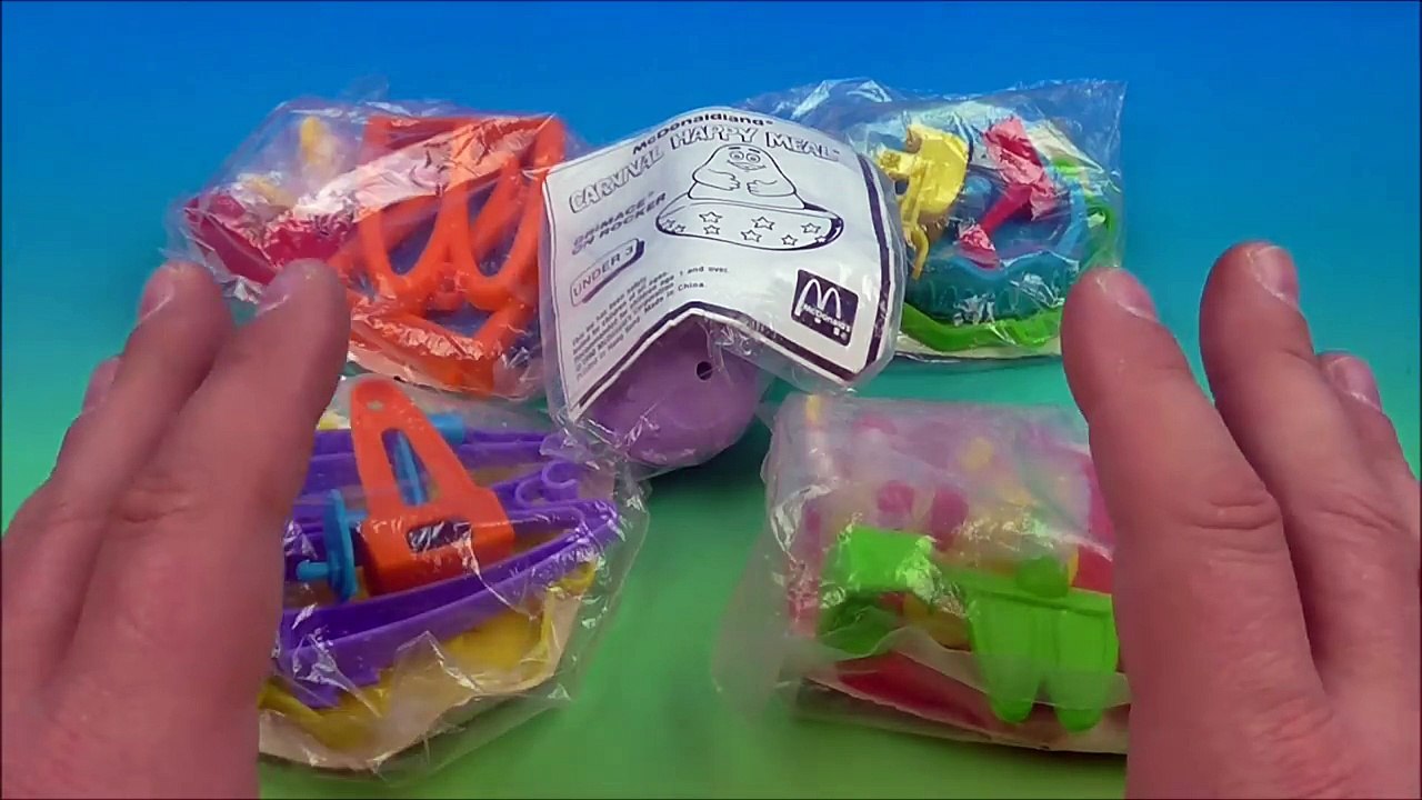 1990 McDONALDLAND CARNIVAL SET OF 5 McDONALDS HAPPY MEAL KIDS TOYS VIDEO REVIEW--oqf8GmGM3c