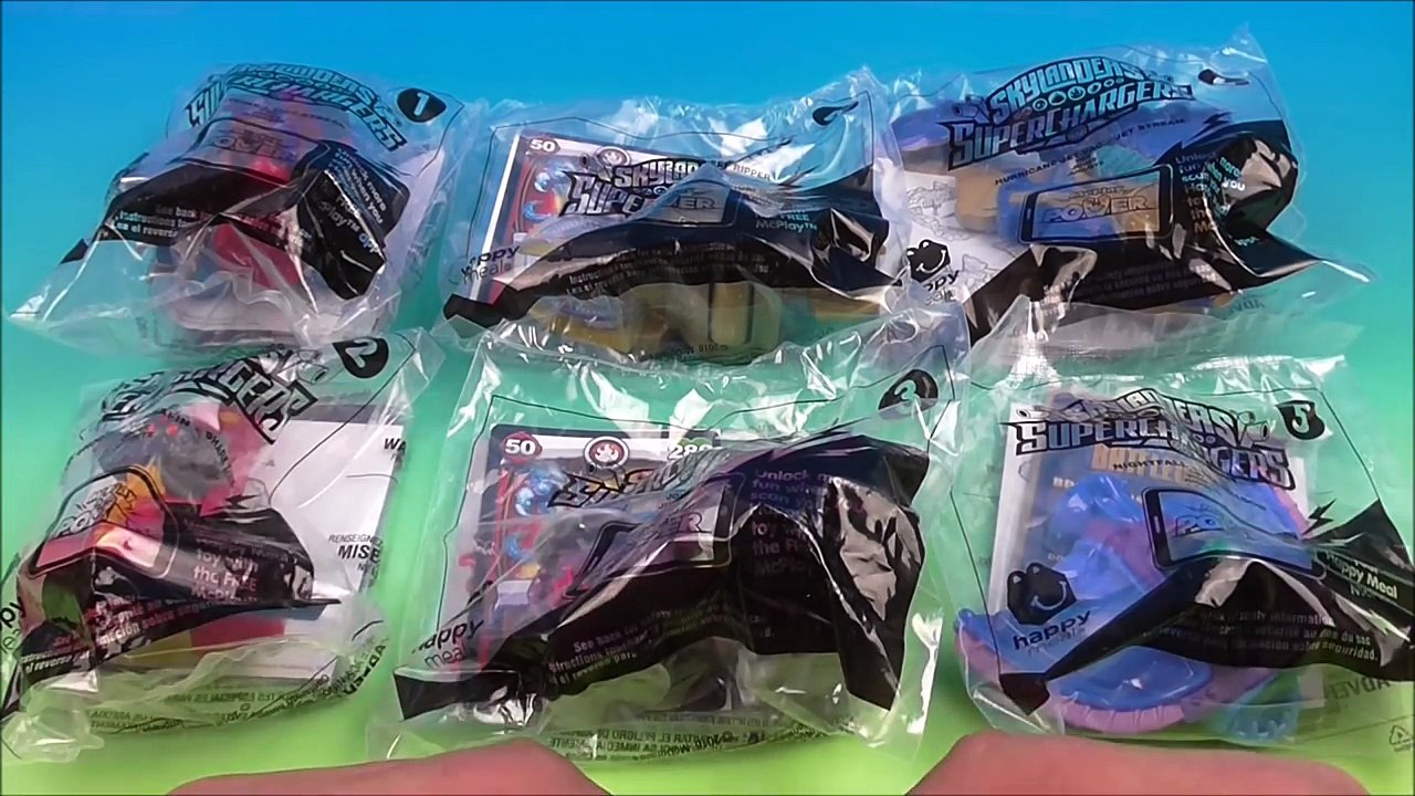 2016 SKYLANDERS SUPERCHARGERS SET OF 6 McDONALDS HAPPY MEAL TOYS VIDEO REVIEW by FASTFOODTOYREVIEWS-yGFwEtZOCvU