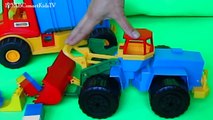 Big Loader and Dump Truck. Toys for boys from Weader. Special equipment for kids ☺123abc Kids Toy TV-zsNiSlFQqMU