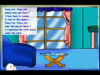 Pussy Cat Pussy Cat   Nursery Rhym With Lyrics   Cartoon World