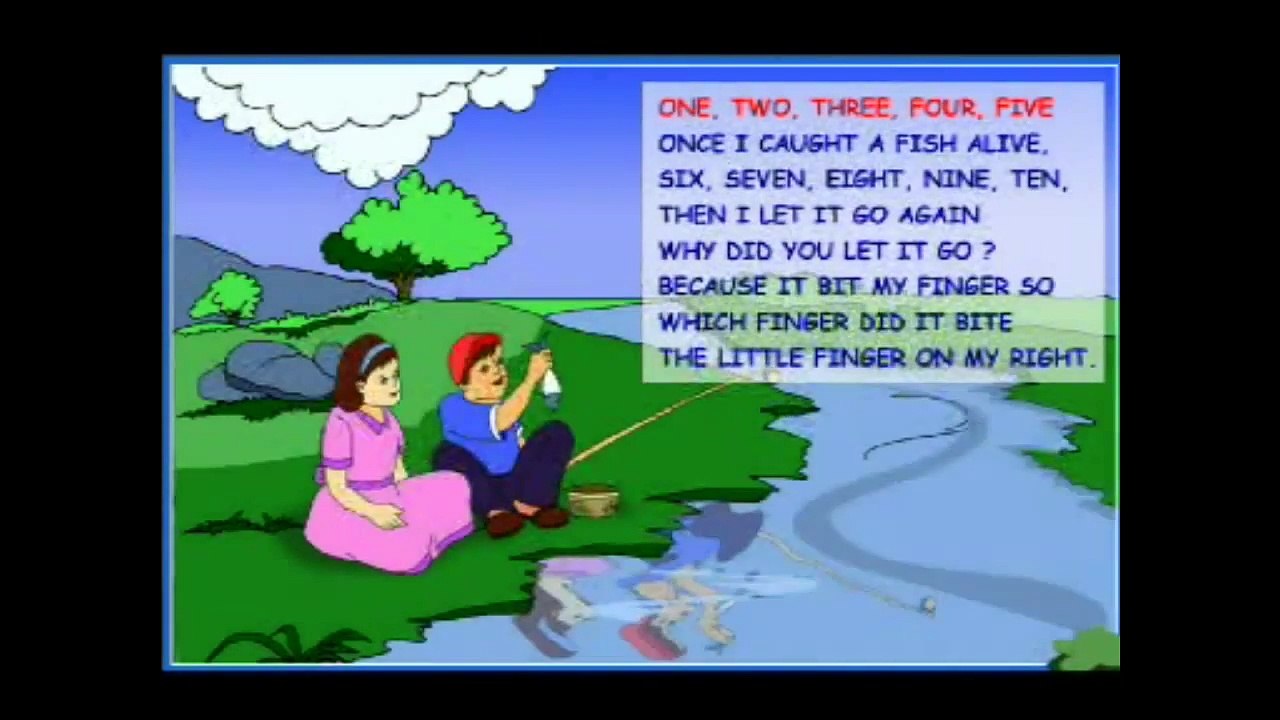 One, Two, Three, Four, Five, Once I Caught a Fish Alive   Nursery Rhymes