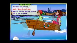 Row A Boat   Nursery Rhym With Lyrics   Cartoon World