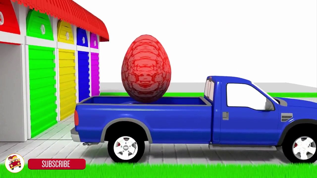Learn Colors With Surprise Eggs for Children - Trucks Cars Cartoon ...