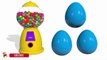 Learn Colors with Surprise Eggs Gumball Machine for Children, Toddlers - Learn Colours For Kids