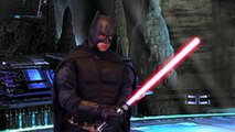 Star Wars The Force Awakens in Batman vs Darth Vader in real life Battle parody superhero superman-MRjrUxb9e6U