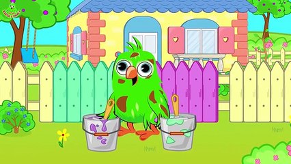 Birds Family | Bad Kids Baby Crying | Learn Color | Johny Johny Yes Papa Song | Nursery Rh