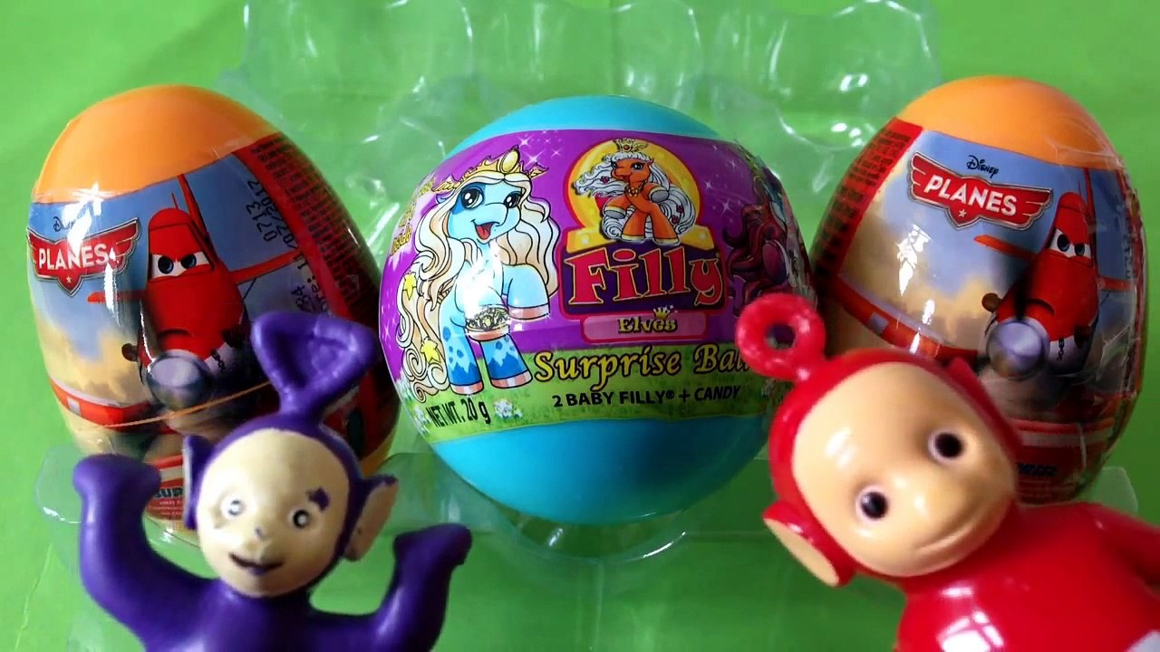 Teletubbies 3 surprise eggs of Disney Planes and filly-IwOE-3rO0Ro