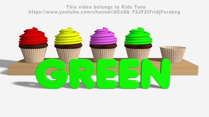 Learn Colors with Cupcakes For Children - Video for Toddlers