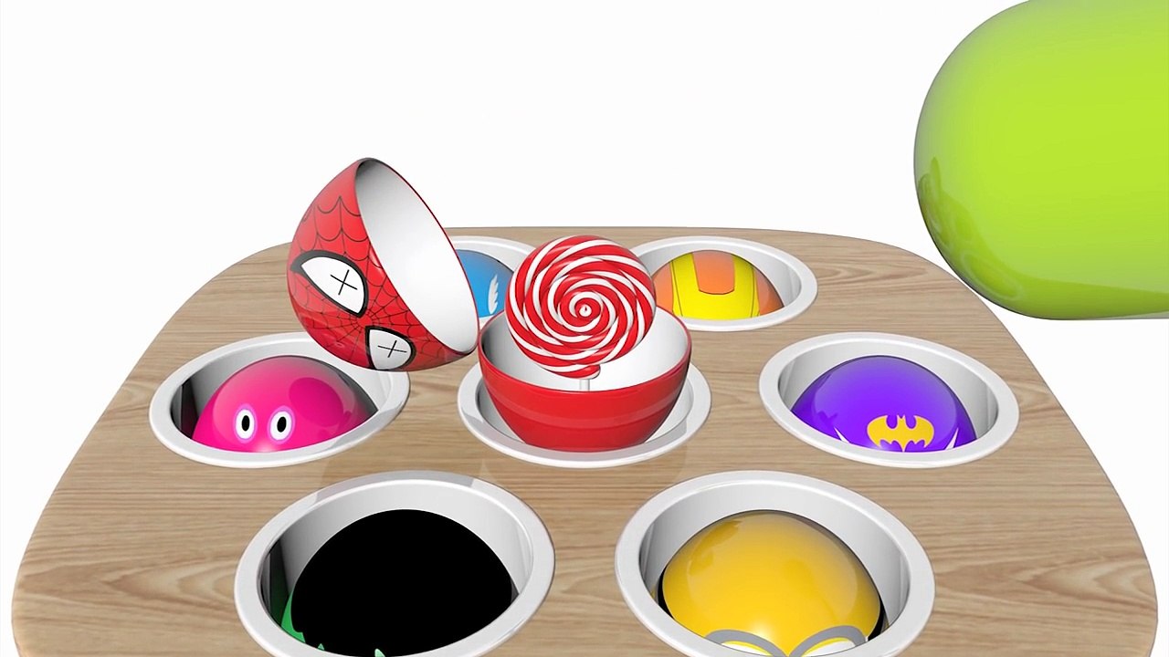 Learn Colors with Surprise Eggs Whac a Mole for Kids Children Toddlers - Learn Colours For Kid
