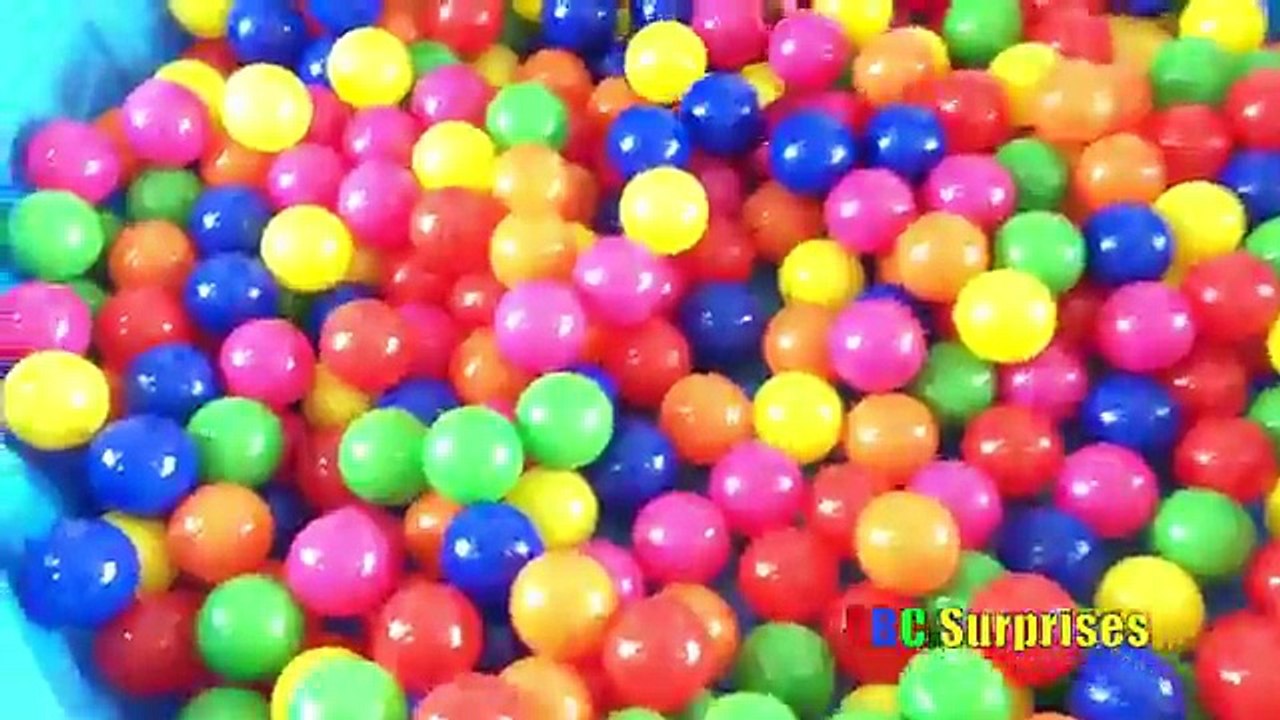 GIANT BALL PIT EGG HUNT SURPRISE Toy Learn about balls Shopkins Peppa Pig Thomas & Friends