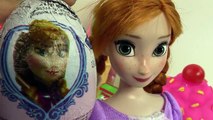 Kinder Surprise Eggs Disney Frozen Chocolate Mystery Toy Unboxing Princess Anna Olaf Opening Part 1