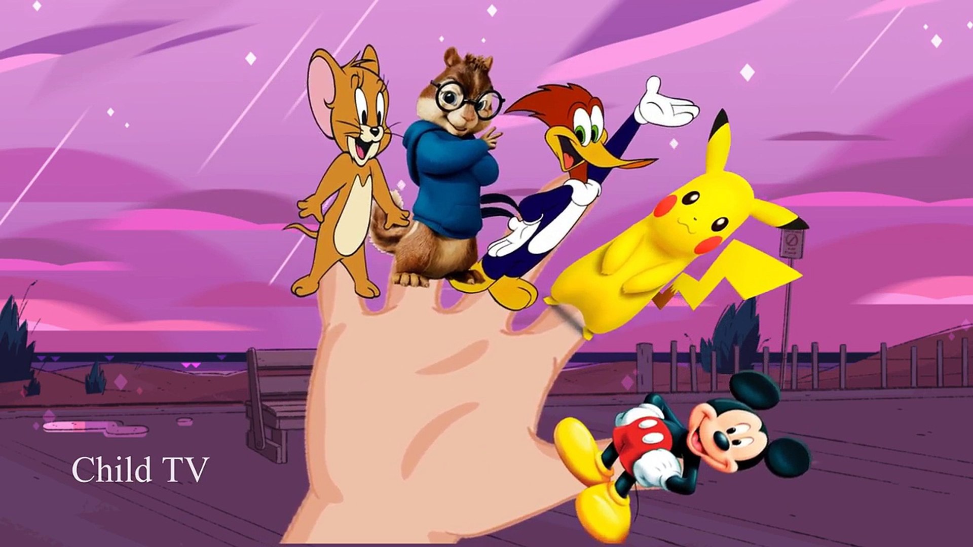 Finger Family Woody Woodpecker Pokemon Pikachu Simon Mickey Mouse Jerry Finger Family Song Video Dailymotion