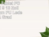 Emartbuy Xido Z120 3G 101 Zoll Tablet PC Universal  9  10 Zoll  Rot Premium PU Leder