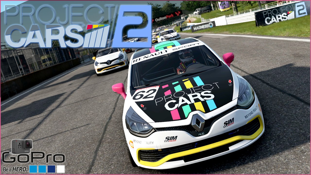 Project Cars 2 GOPRO - POLE POSITION CLIO CUP OULTON PARK ISLAND