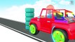 Learn Colors for Children Kids with COLOR TIRE - 3D Tires Toy Educational videos Bad Baby