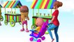 Сrying Babies! ICE CREAM! Bad Baby with tantrum Crying for 3D Lollipops - Learn colors with Kids