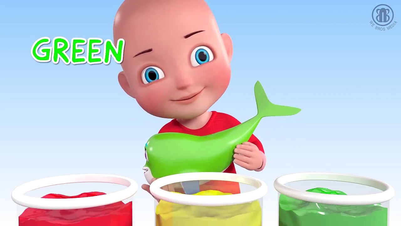 Learn Colors with Baby Whale - COLOR PAINT - Learn Colors for Kids Children