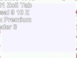 Emartbuy Archos 101c Copper 101 Zoll Tablet Universal  9  10 Zoll  Schwarz Premium PU
