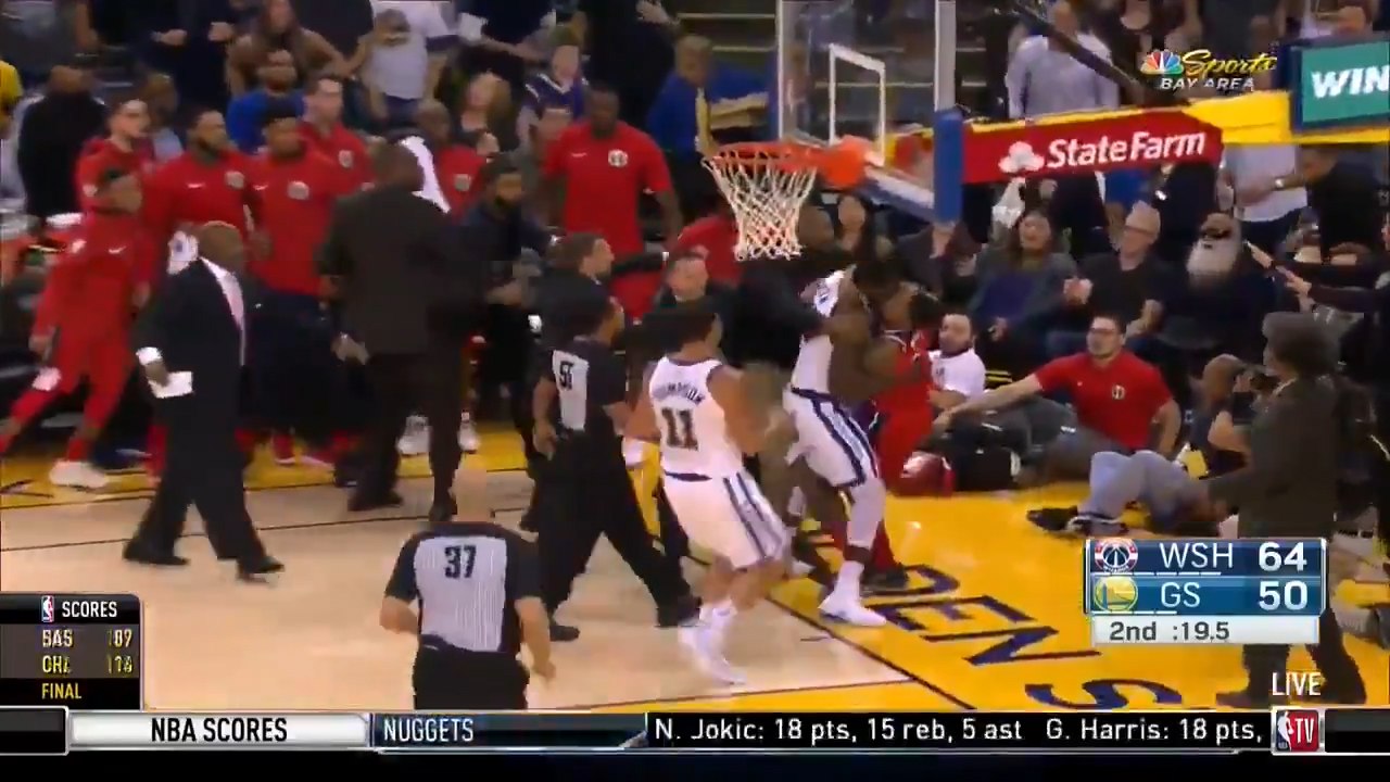 Draymond Green and Bradley Beal crazy scuffle!