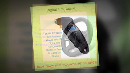 Digital Tire Gauge - 9 in 1 Multi Tools