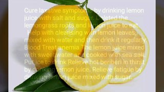 How do lemons benefit the body?