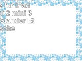 inShang iPad Hülle Schutzhülle für iPad mini 1 mini 2 mini 3 PU Leder Ständer Etui Tasche