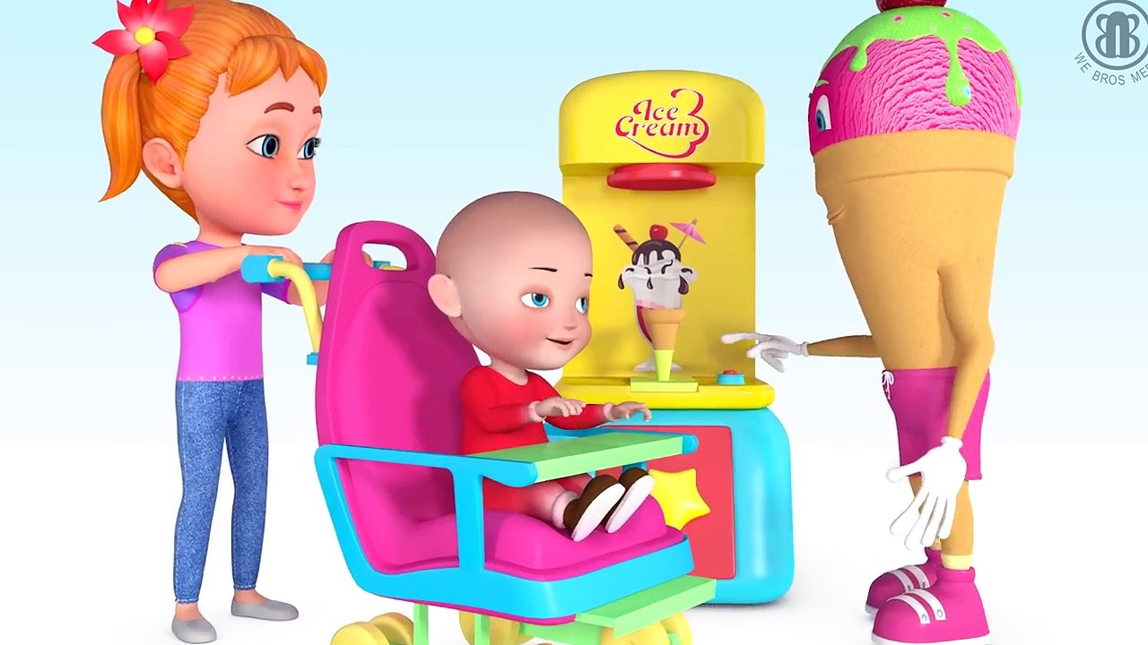 Bad Baby with tantrum Crying for 3D Lollipops & SOFT ICE CREAM Learn colors with Crying Babies