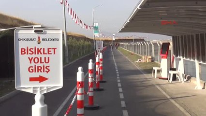 Kahramanmaraş Kahramanmaraş'ta Kesintisiz 18 Kilometre Bisiklet Yolu