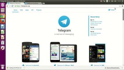 how to install telegram in ubuntu 16.04