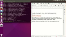 simple video editing in ubuntu 16.04
