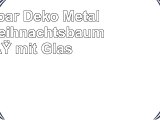 Wunderbar Deko Metallbaum Weihnachtsbaum Fuß mit Glas