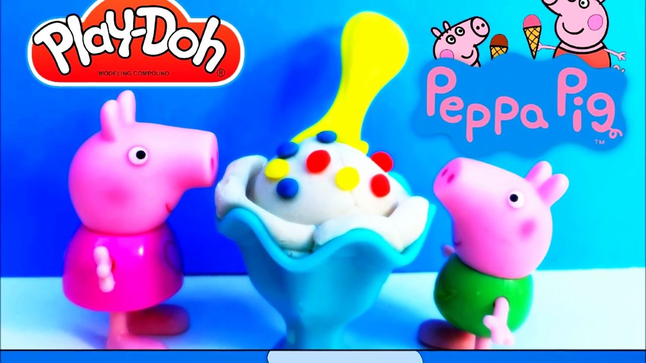 PlayDoh NEW Play Doh Videos Peppa Pig Ice Cream Toys Play Dough Cerdita Peppa-1JJhG6o7f4s
