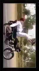 Crazy one wheeling you can't do it