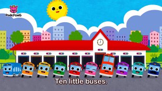 Ten Little Buses _ Bus Songs _ Car Songs _ PINKFONG Songs-oUNEZ6kM8sc